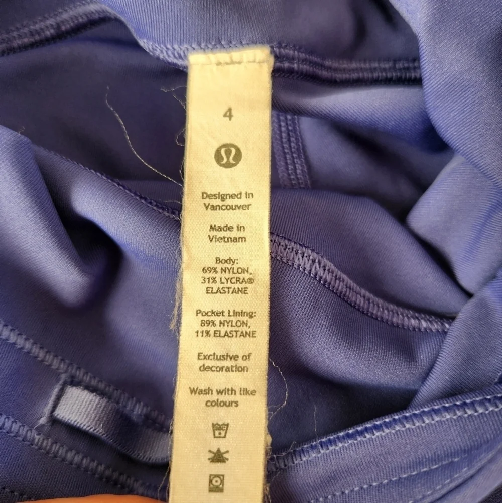 Lululemon Swift Speed High Rise Tight Leggings Psychic Blue Size 4